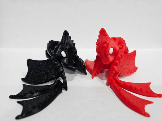 Flexi Baby Dragon 3D Printed Fidget