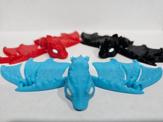 Flexi Baby Dragon 3D Printed Fidget