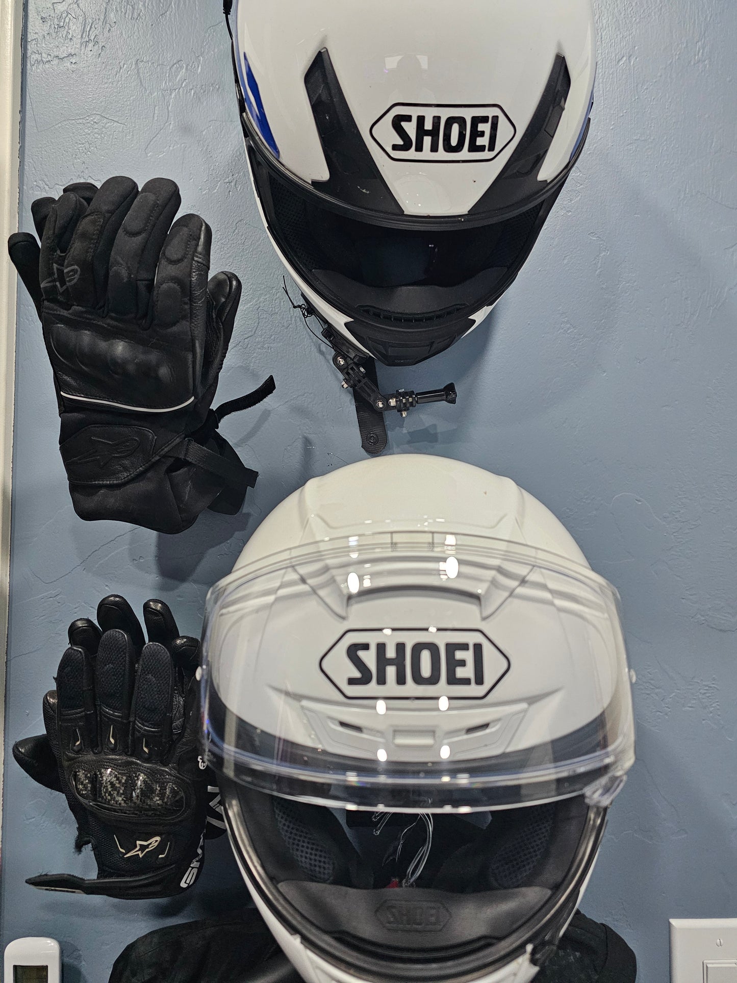 Motorcycle Gloves Holder Wall Mounted 3D Printed