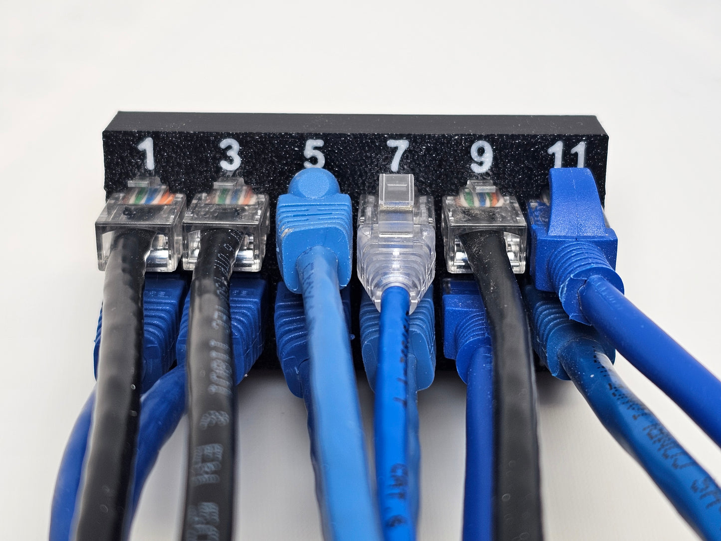 3D Printed Network Cable Holder Tool v1.1 - Simplify Switch Replacements - Black