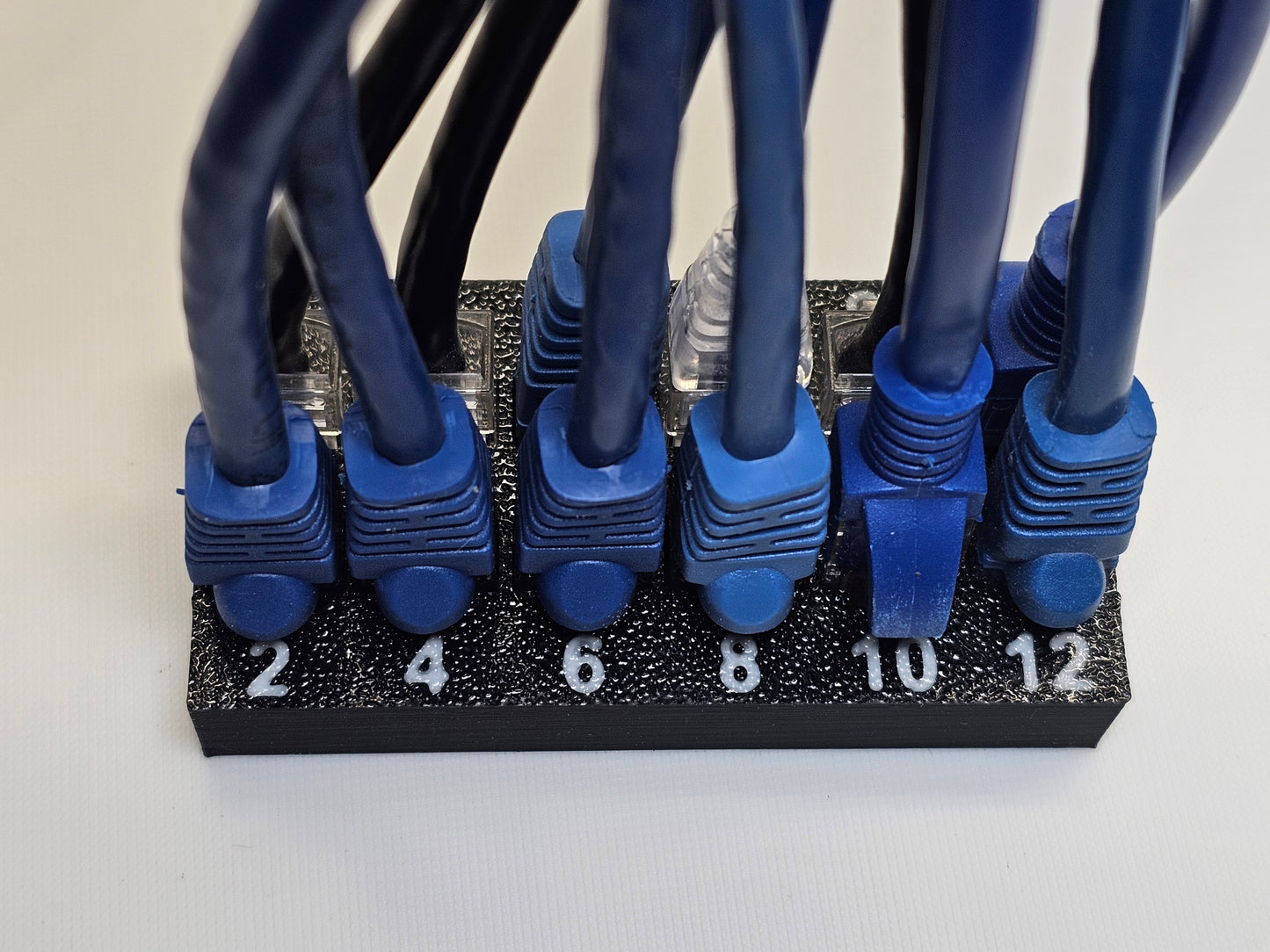 3D Printed Network Cable Holder Tool v1.1 - Simplify Switch Replacements - Black